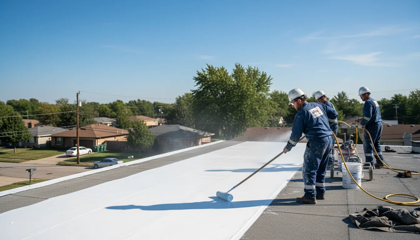 Commercial roof coating in Needham Heights, MA near me
